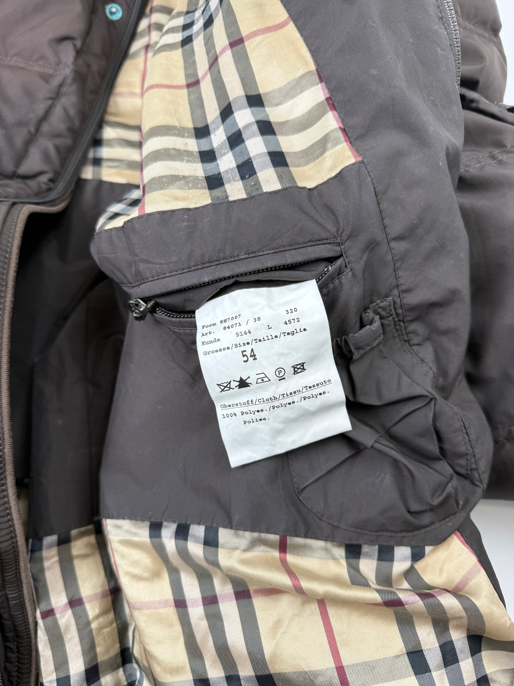 Burberry Puffer Coat Brown