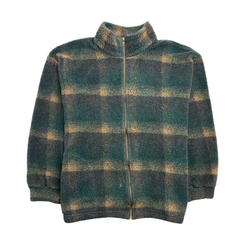 (L) Vintage Windriver Zip-Up Fleece Dark Green