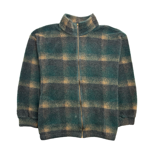 (L) Vintage Windriver Zip-Up Fleece Dark Green