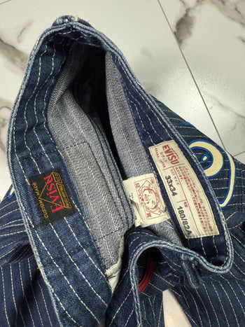 Vintage Evisu Lot 2008 Striped Denim Pants