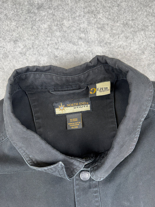 Vintage Orange County Choppers New York Canvas Button Up Black | Vitnage Clothing Store Canada