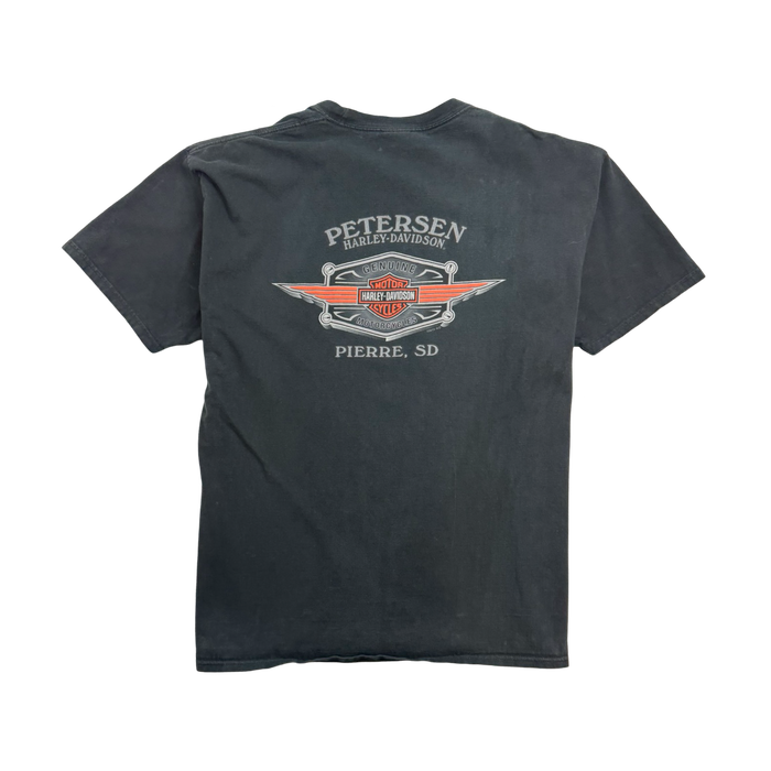 Vintage 2010s Petersen Harley Davidson Tee Black | Vitnage Clothing Store Canada