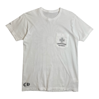 Chrome Hearts London Scroll Pocket Tee White