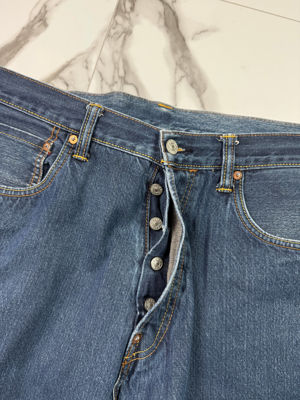 Vintage Evisu Lot 0001 No. 3 Embroidered Double Seagull Denim Pants