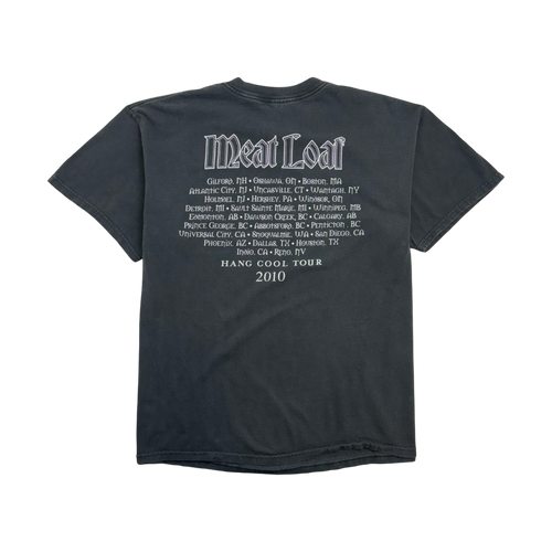 (L) Meatloaf 2010 Hang Cool Tour Tee Black | Vintage Clothing Store Canada