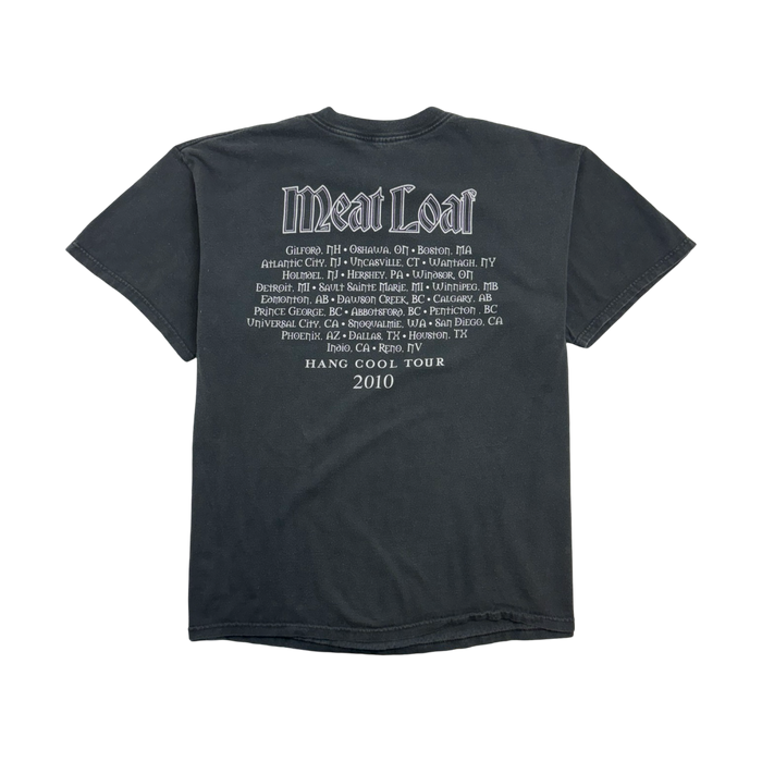 (L) Meatloaf 2010 Hang Cool Tour Tee Black | Vitnage Clothing Store Canada