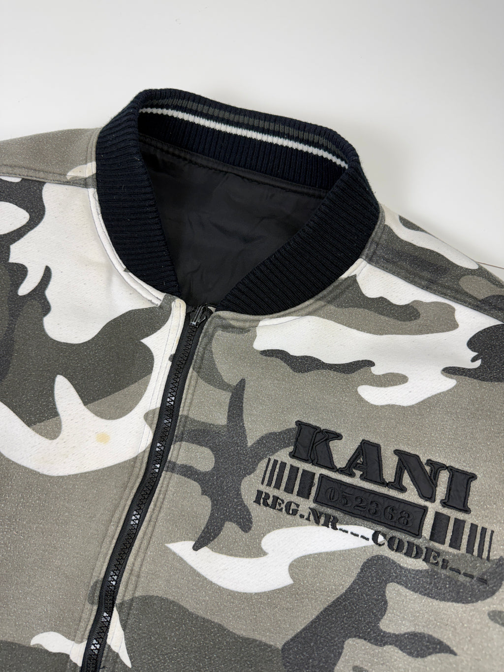 Vintage Karl Kani Reversible Camo Bomber Jacket