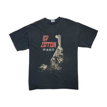 Vintage Led Zeppelin Band Tee Black