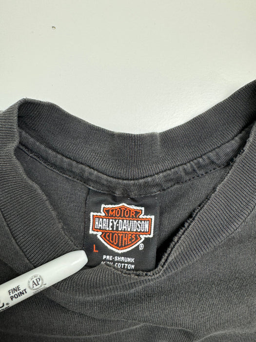 (M) Vintage '87 Victoria BC. Harley Davidson Tee Black | Vitnage Clothing Store Canada