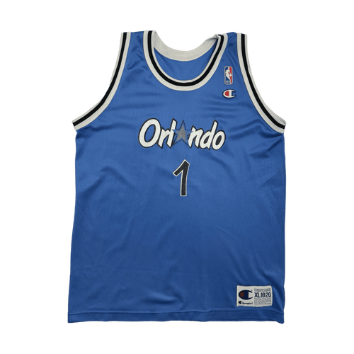 (M) Vintage Champion Orlando Magic Penny Hardaway Jersey Blue | Vintage Clothing Store Canada