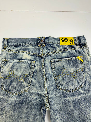 Vintage Y2K LRG Denim Jeans Acid Washed