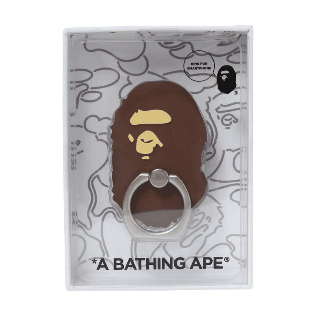 BAPE Ape Head Smartphone Ring Brown