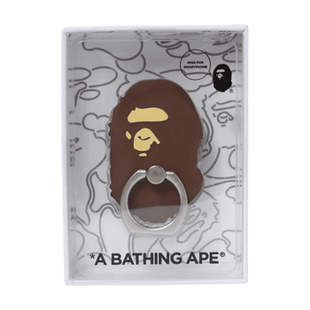 BAPE Ape Head Smartphone Ring Brown