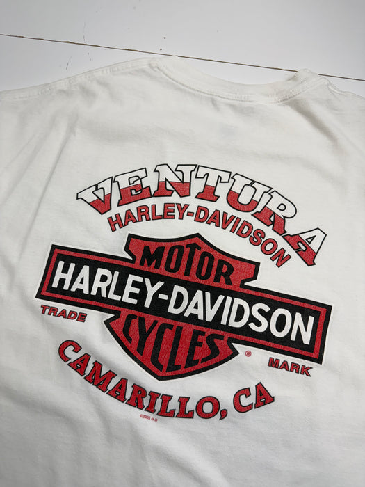 Vintage 2005 Harley Davidson Ventura Tee White | Vitnage Clothing Store Canada