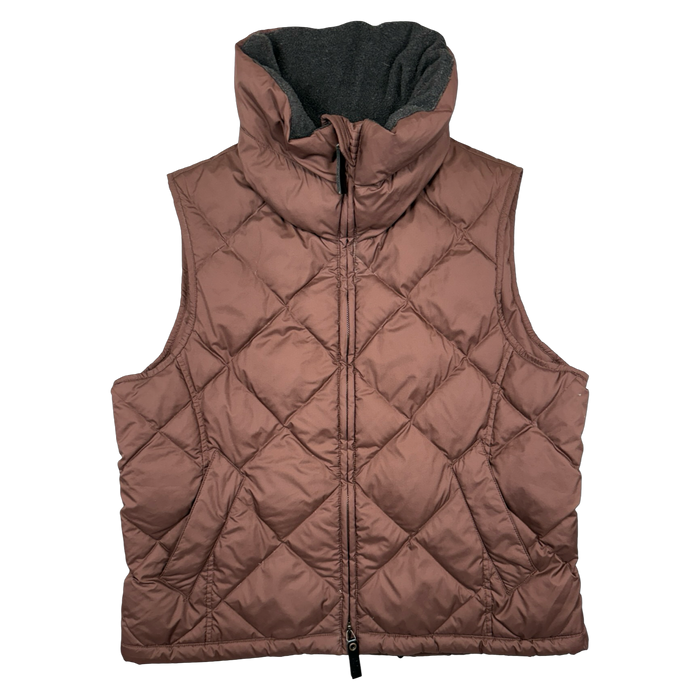 Women’s Burberry Puffer Vest Brown (USED) | Vitnage Clothing Store Canada