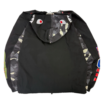 BAPE City Camo Shark Zip Up Light Jacket Black (USED)