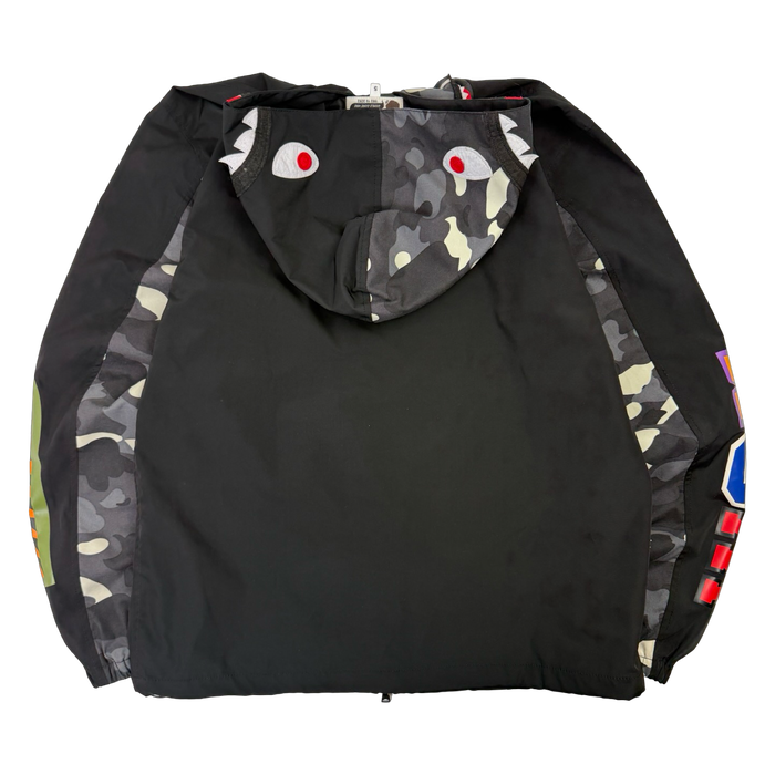 BAPE City Camo Shark Zip Up Light Jacket Black (USED) | Vitnage Clothing Store Canada