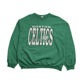 (L) Vintage 80s Boston Celtics Sweatshirt Green