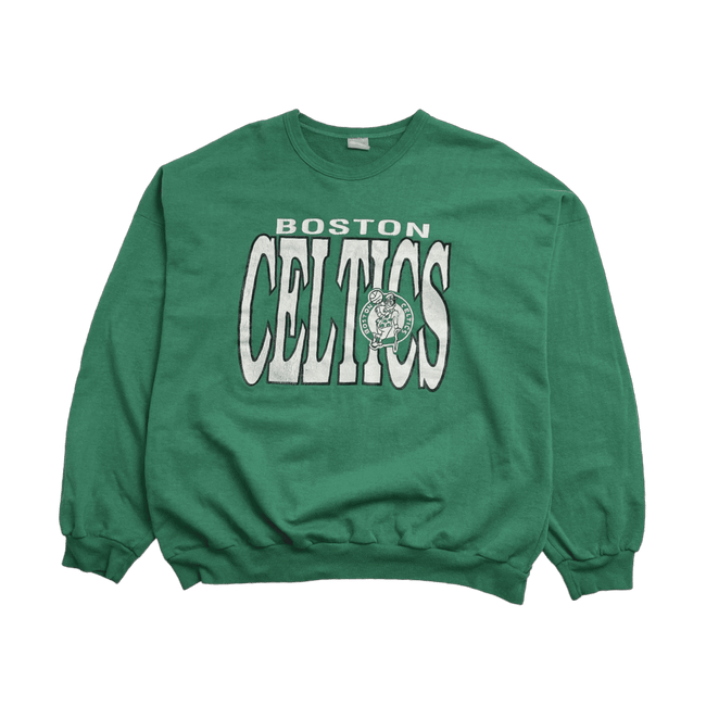 (L) Vintage 80s Boston Celtics Sweatshirt Green