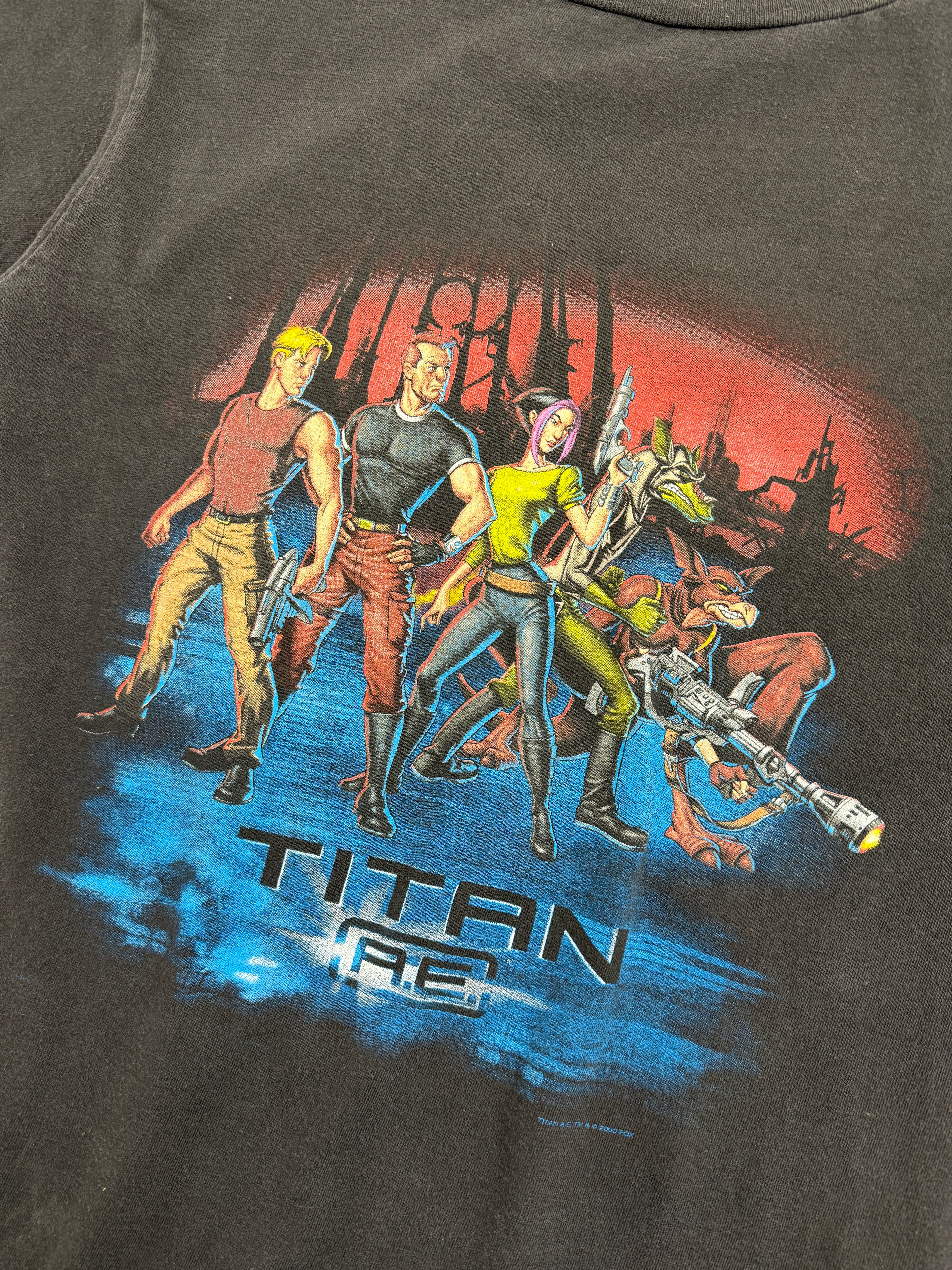 Vintage 90's Titan A.E Movie Tee Black