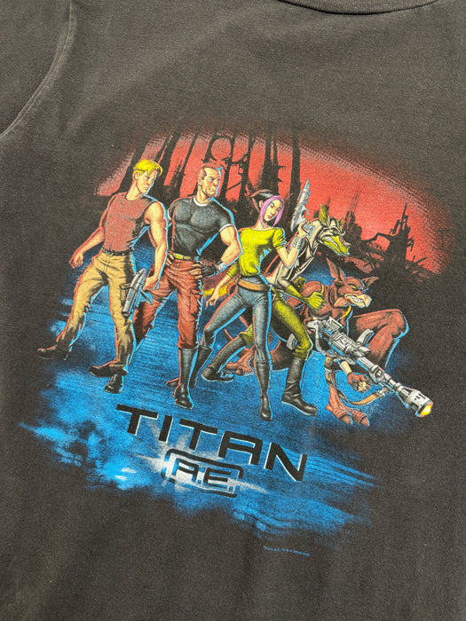 Vintage 90's Titan A.E Movie Tee Black | Vitnage Clothing Store Canada