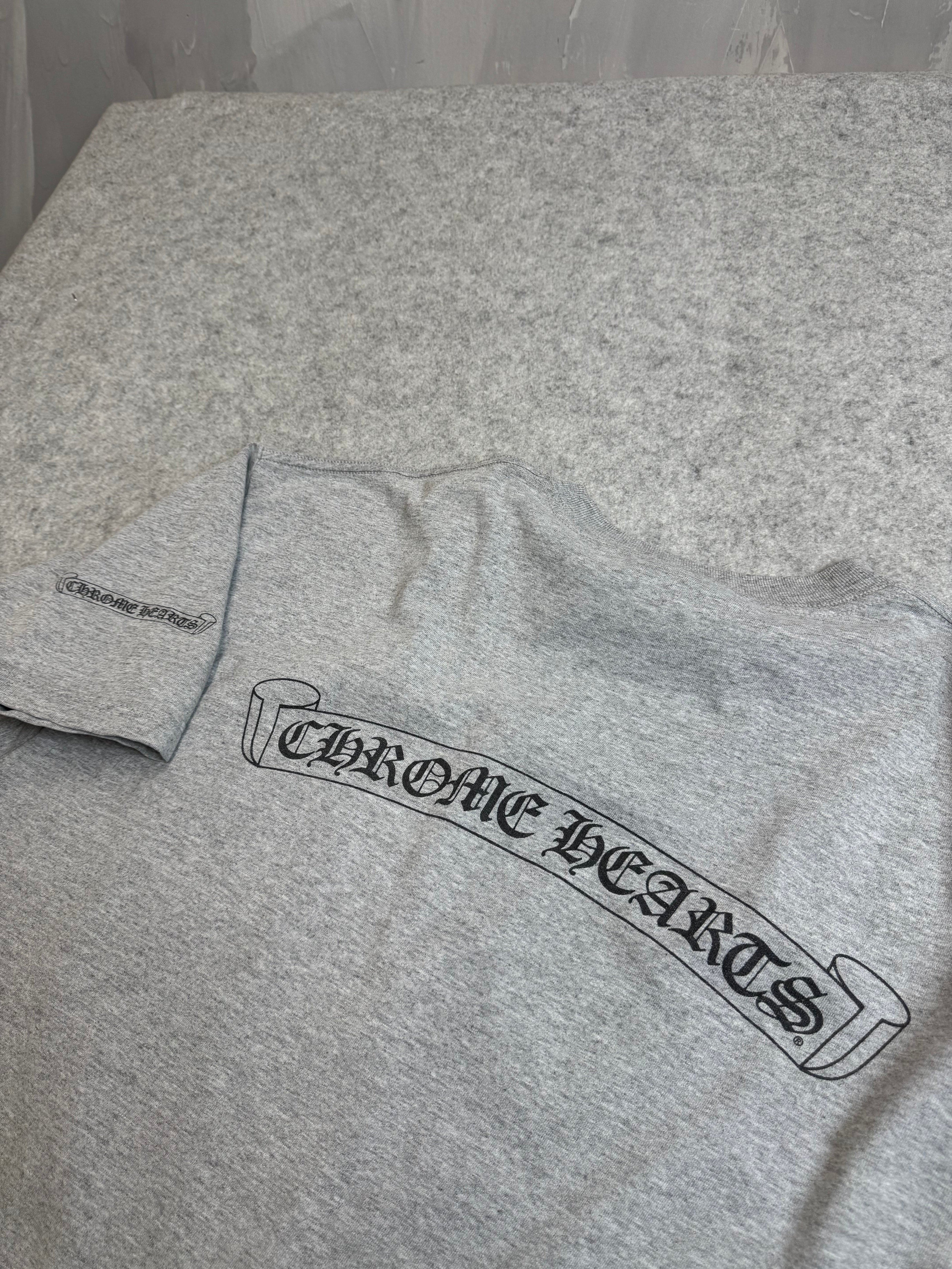 Vintage Chrome Hearts Big Scroll Tee Grey