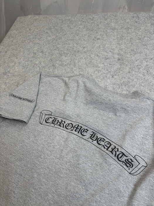 Vintage Chrome Hearts Big Scroll Tee Grey | Vitnage Clothing Store Canada