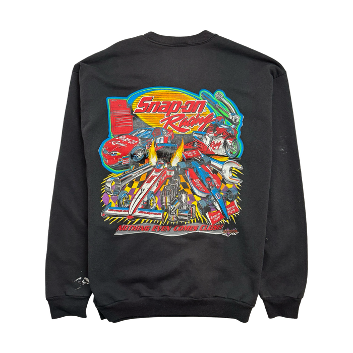 (M) Vintage Snap-On Sweatshirt Black | Vitnage Clothing Store Canada