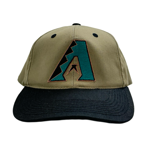 Vintage Arizona Diamondbacks Snapback Hat Light Brown | Vintage Clothing Store Canada