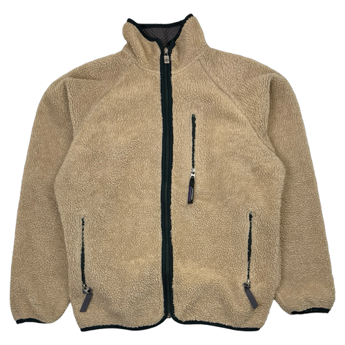 Vintage 90s Patagonia Full Zip Fleece Oatmeal | Vintage Clothing Store Canada