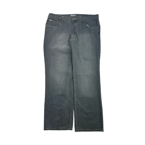 Vintage Y2k Moto Denim Pants Faded | Vintage Clothing Store Canada