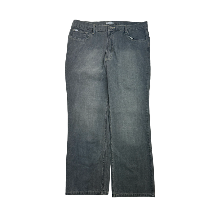 Vintage Y2k Moto Denim Pants Faded | Vitnage Clothing Store Canada