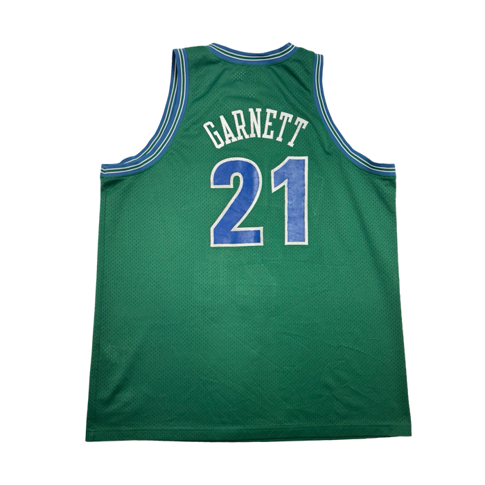 Vintage 90s Nike NBA Minnesota Timberwolves Kevin Garnett Jersey Green | Vitnage Clothing Store Canada