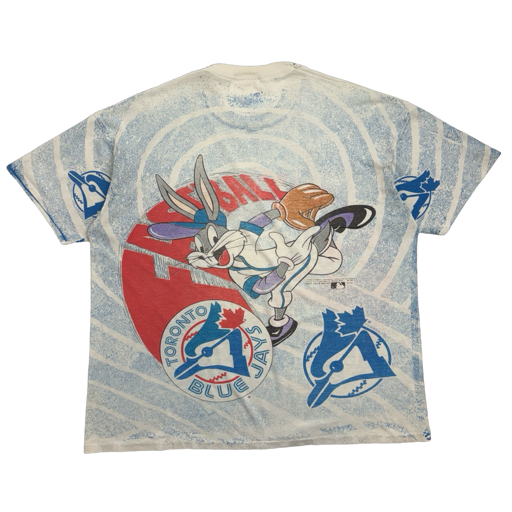 Vintage 1993 Toronto Blue Jays Looney Tunes AOP Tee
