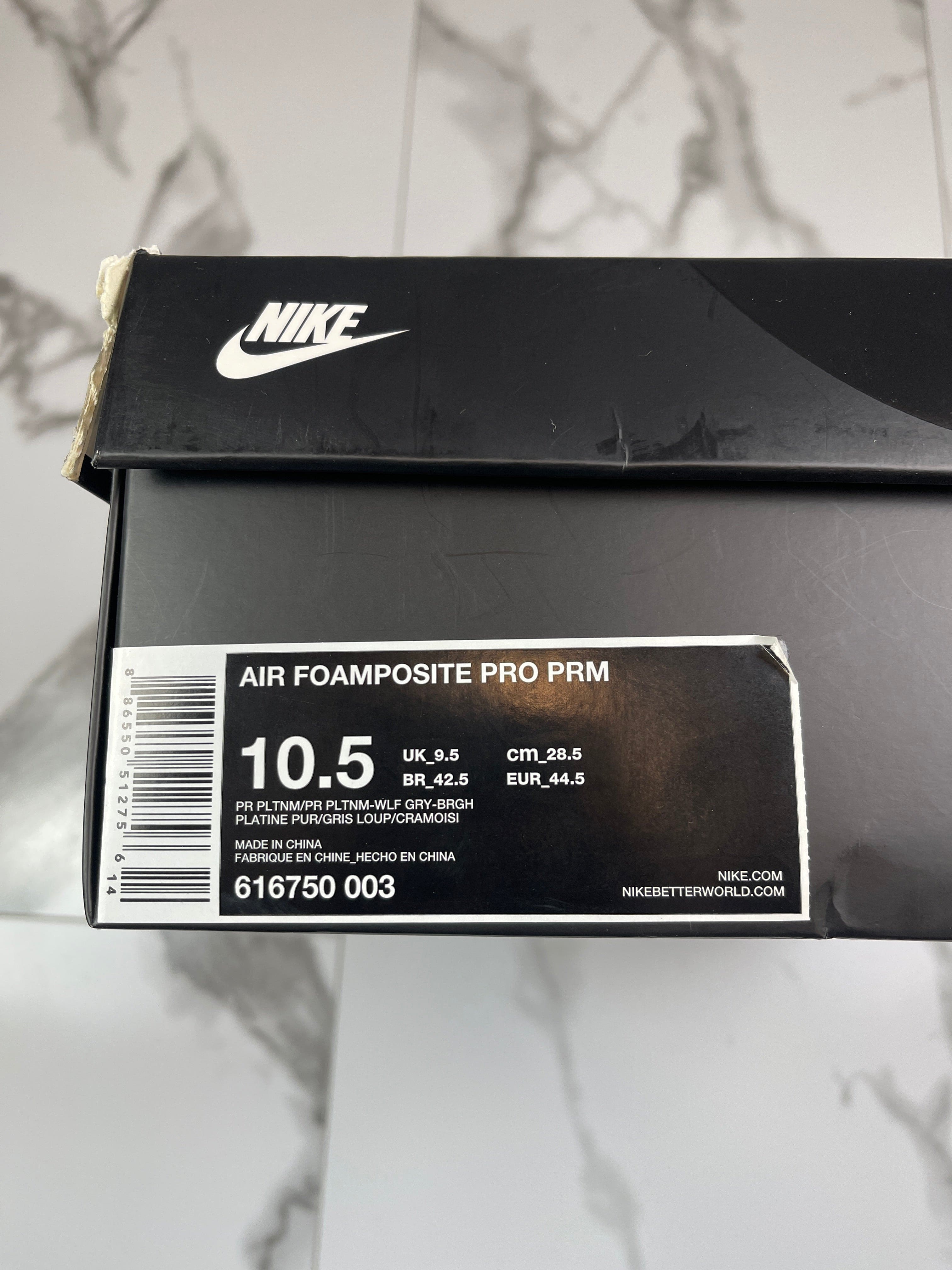 Nike Air Foamposite Pro Pure Platinum (USED)