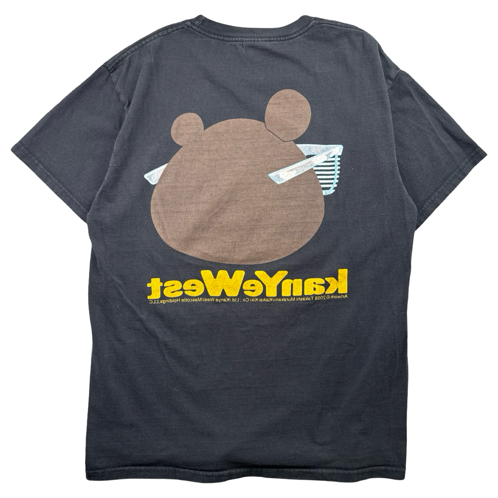Vintage 2000’s Kanye West x Takashi Murakami Graduation Bear Tee Black