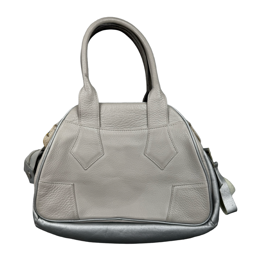 Vivienne Westwood Yasmine Embossed Suede/Leather Split Small Bag