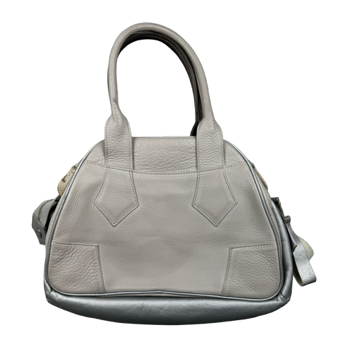 Vivienne Westwood Yasmine Embossed Suede/Leather Split Small Bag
