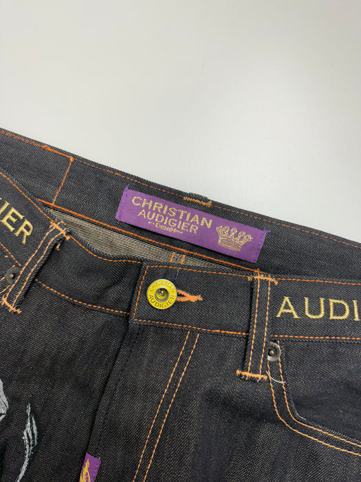 Christian Audigier Embroidered Tiger Pants | Vitnage Clothing Store Canada