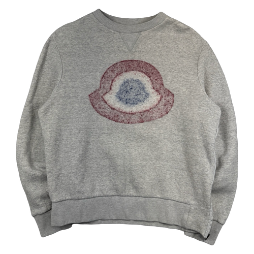 Moncler Side Zipper Crewneck Grey (USED) | Vintage Clothing Store Canada