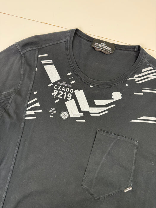 Stone Island Shadow Project Tee Black (USED) | Vitnage Clothing Store Canada
