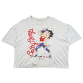Vintage 90's Betty Boop Workout Cropped Tee Grey