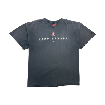 Vintage 2000s Nike Team Canada Tee Faded Black