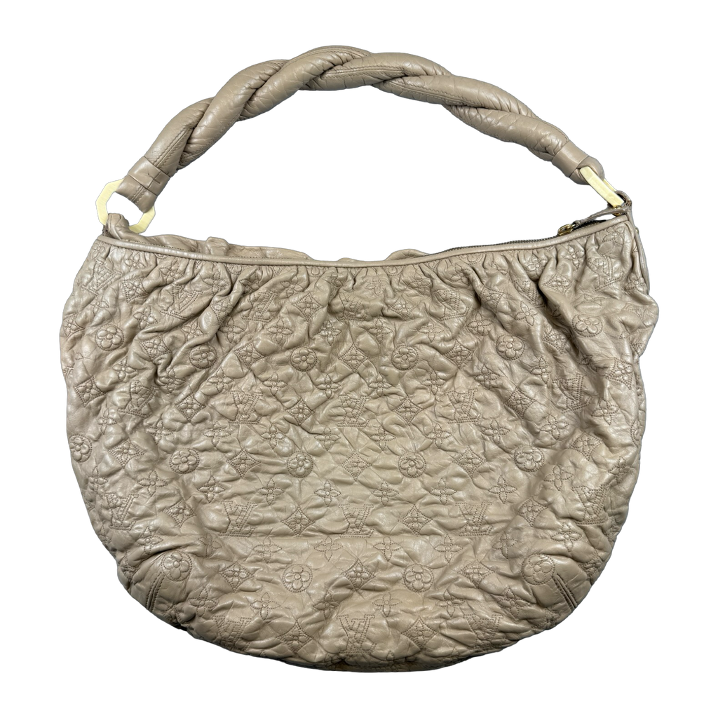 Louis Vuitton Olympe Nimbus Monogram GM Shoulder Bag Beige