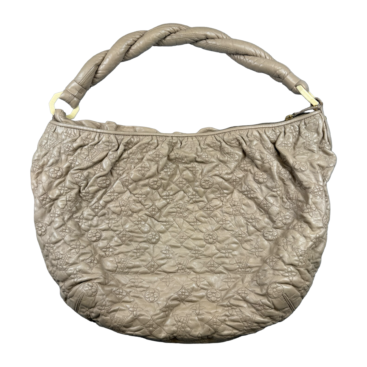 Louis Vuitton Olympe Nimbus Monogram GM Shoulder Bag Beige