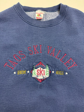 (L) Vintage Taos Ski Valley Sweatshirt Navy