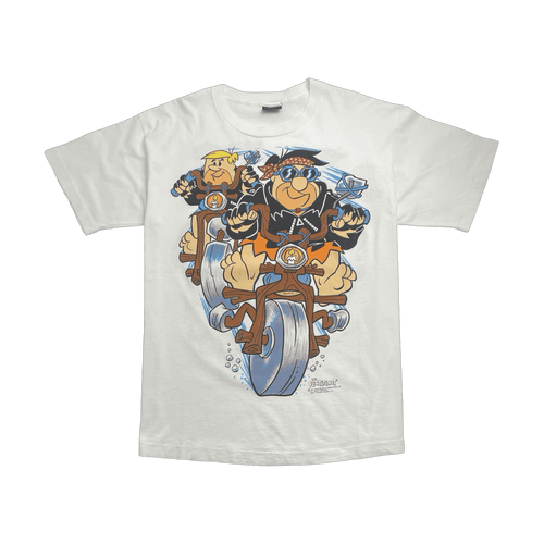 (XL) Vintage '93 The Flintstones Tee White | Vintage Clothing Store Canada