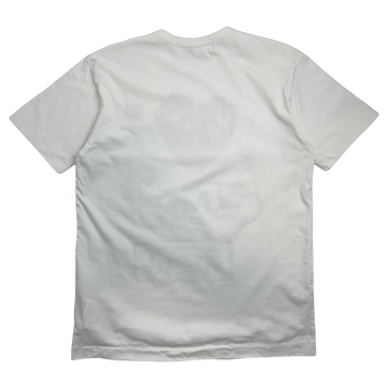 Comme des Garcons PLAY Multi Logo Black Heart Tee White (USED)