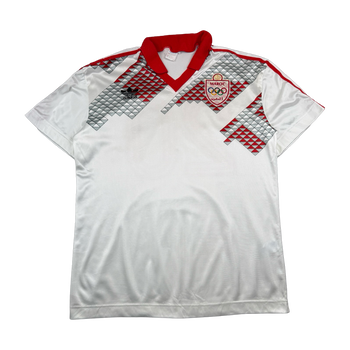 Vintage 90's Adidas Olypmics Morocco Soccer Jersey White