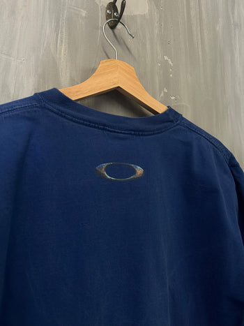 Vintage Oakley Software Logo Tee Blue